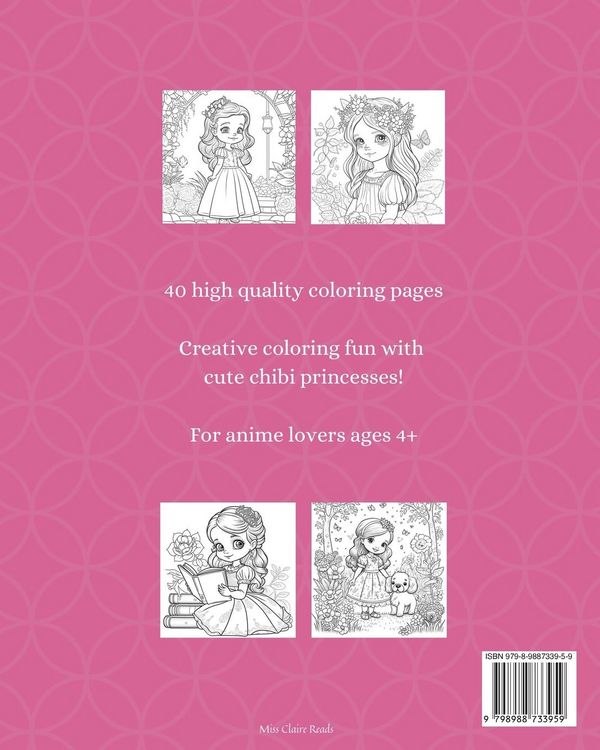 Produktbild: Anime Art Angelic Chibi Anime Princess Coloring Book