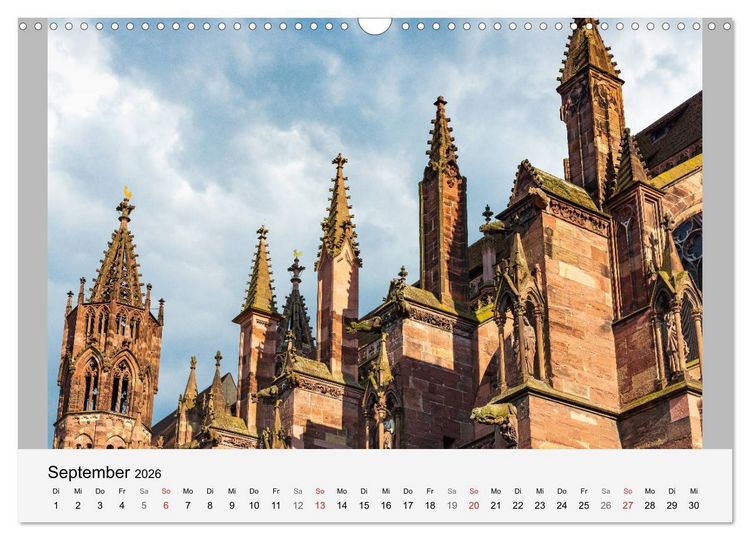 Produktbild: Freiburg im Breisgau. Malerische Stadt am Rande des Schwarzwaldes (Wandkalender 2026 DIN A3 quer), CALVENDO Monatskalender