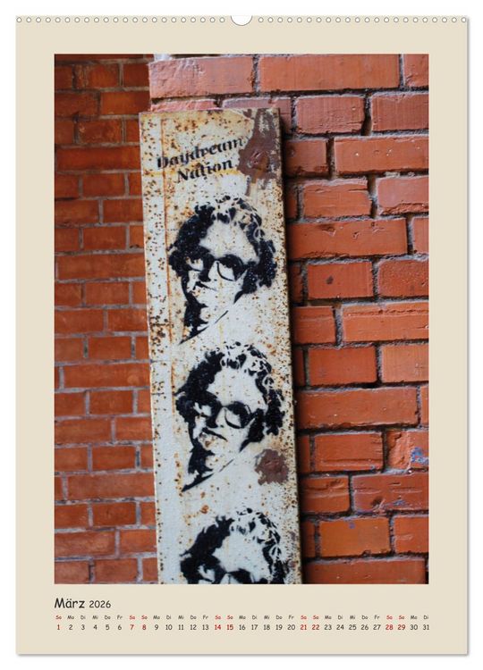 Produktbild: Berlin Love Streetart (Wandkalender 2026 DIN A2 hoch), CALVENDO Monatskalender
