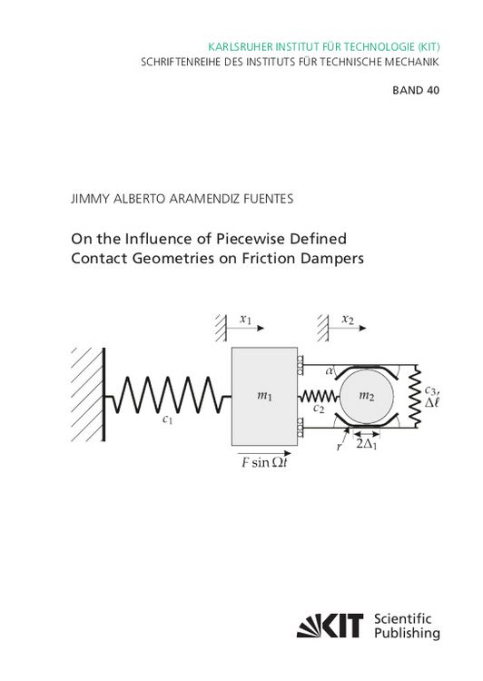 Produktbild: On the Influence of Piecewise Defined Contact Geometries on Friction Dampers