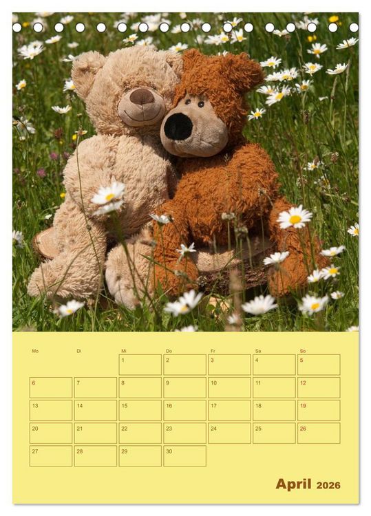Produktbild: B&auml;renstarker Planer f&uuml;r das Jahr &ndash; Teddys (Tischkalender 2026 DIN A5 hoch), CALVENDO Monatskalender