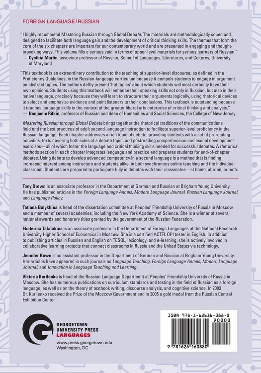 Produktbild: Mastering Russian through Global Debate