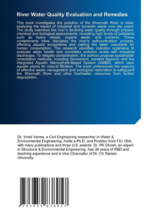 Produktbild: River Water Quality Evaluation and Remedies