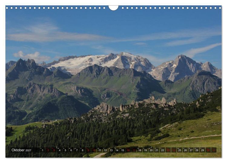 Produktbild: Dolomiten 2027 - Die wei&szlig;en Berge (Wandkalender 2027 DIN A3 quer), CALVENDO Monatskalender
