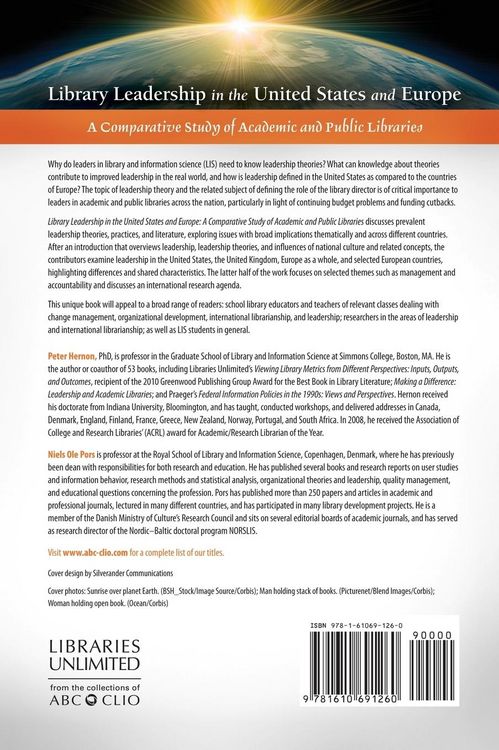 Produktbild: Library Leadership in the United States and Europe