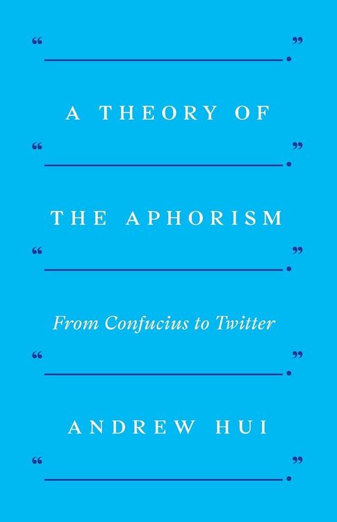 Produktbild: A Theory of the Aphorism