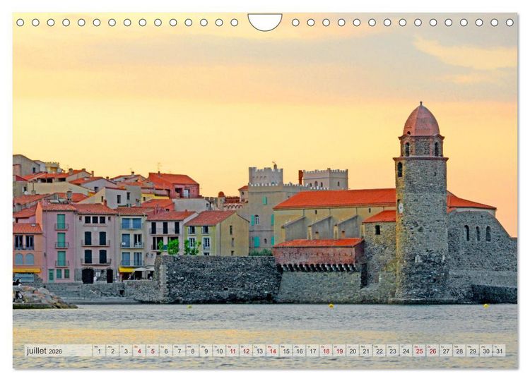 Produktbild: Villes d'Occitanie (Calendrier mural 2026 DIN A4 vertical), CALVENDO calendrier mensuel