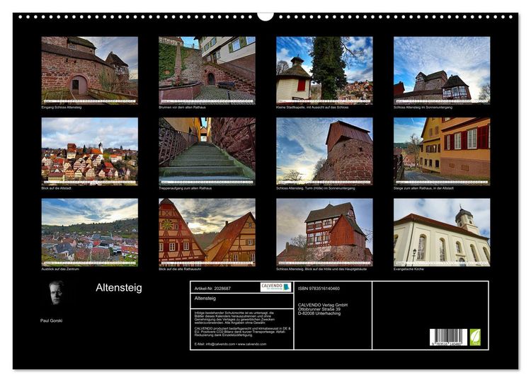 Produktbild: Altensteig (Wandkalender 2026 DIN A2 quer), CALVENDO Monatskalender