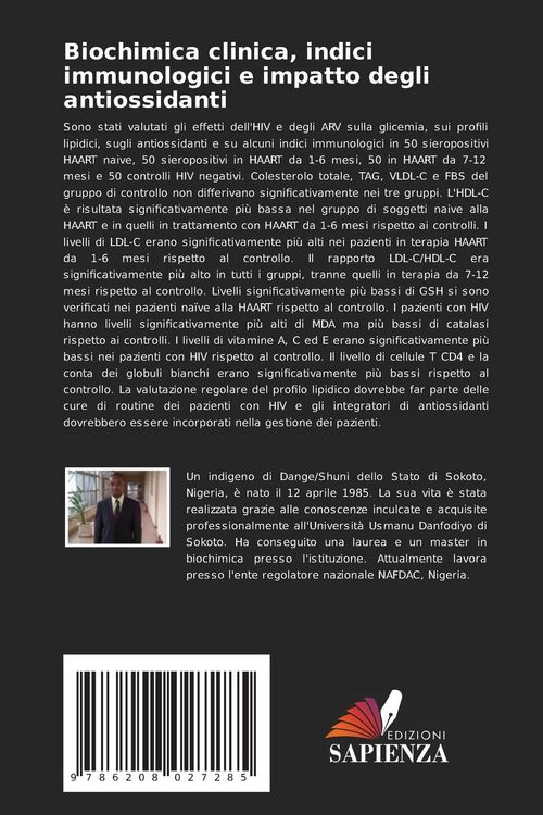 Produktbild: Biochimica clinica, indici immunologici e impatto degli antiossidanti