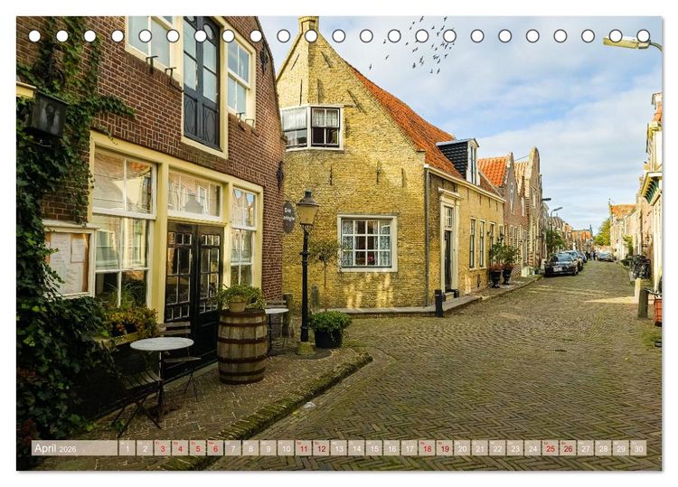 Produktbild: Ein Blick auf Enkhuizen in Holland (Tischkalender 2026 DIN A5 quer), CALVENDO Monatskalender
