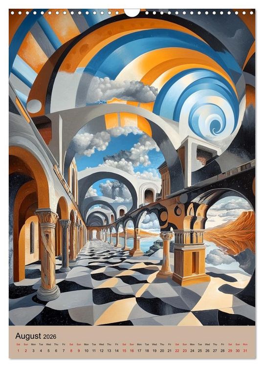 Produktbild: Dali meets Technology (Wall Calendar 2026 DIN A3 portrait), CALVENDO 12 Month Wall Calendar