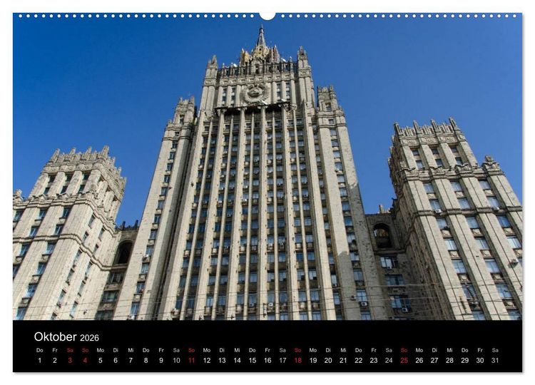 Produktbild: Moskau - Moscow (hochwertiger Premium Wandkalender 2026 DIN A2 quer), Kunstdruck in Hochglanz