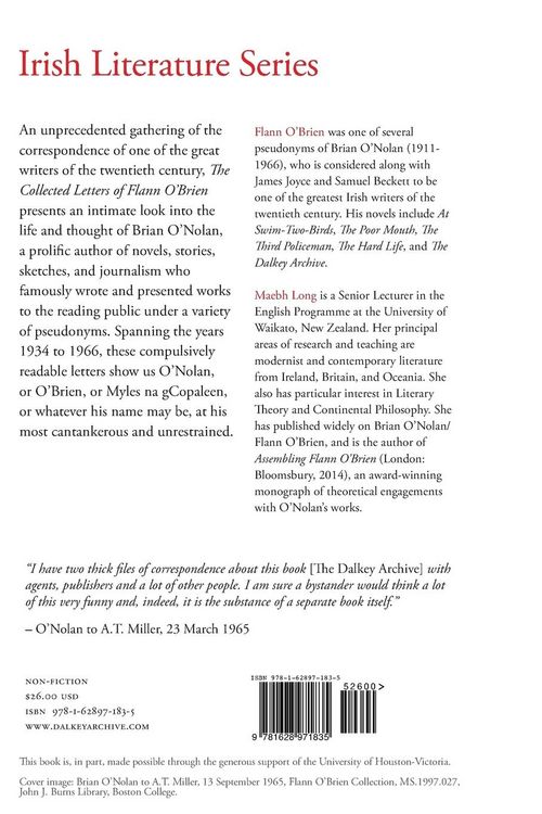 Produktbild: The Collected Letters of Flann O'Brien