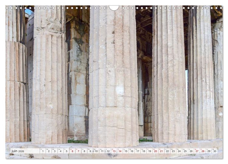 Produktbild: Gr&egrave;ce antique et Architecture (Calendrier mural 2026 DIN A3 vertical), CALVENDO calendrier mensuel