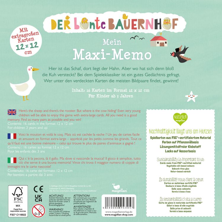 Produktbild: Der bunte Bauernhof - Mein Maxi-Memo