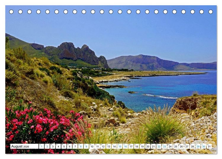 Produktbild: Sizilien - Nordwesten (Tischkalender 2026 DIN A5 quer), CALVENDO Monatskalender