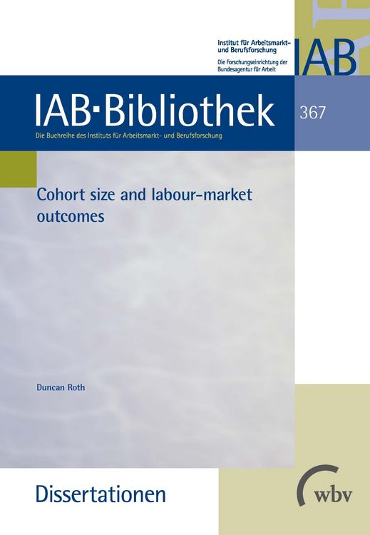 Produktbild: Cohort size and labour-market outcomes