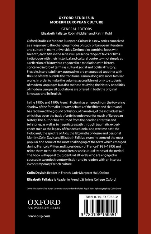 Produktbild: French Fiction in the Mitterrand Years