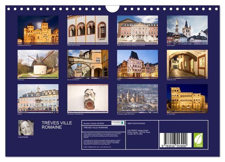 Produktbild: TR&Egrave;VES VILLE ROMAINE (Calendrier mural 2026 DIN A4 vertical), CALVENDO calendrier mensuel