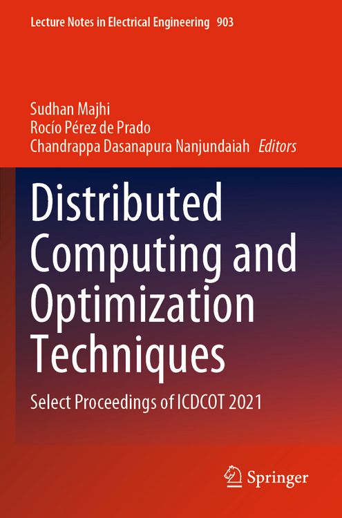 Produktbild: Distributed Computing and Optimization Techniques