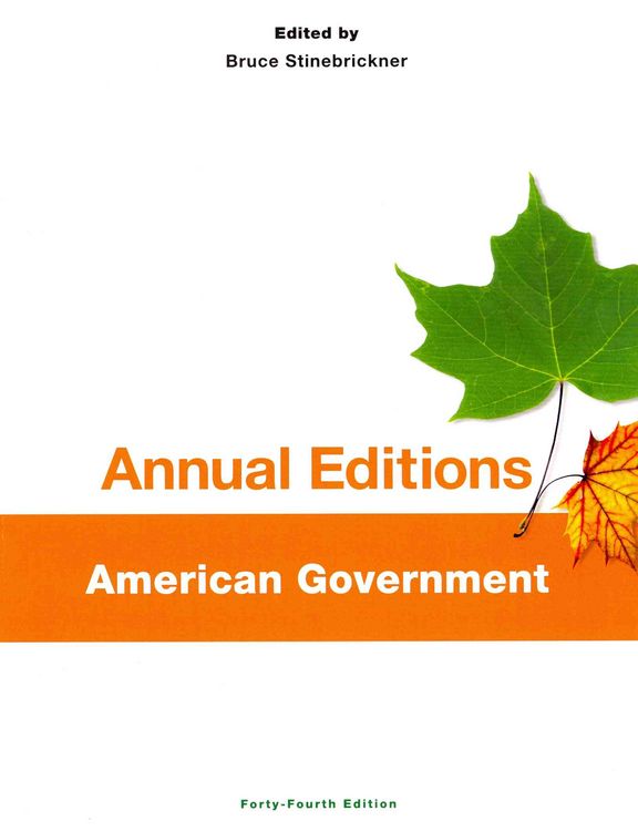 Produktbild: Annual Editions: American Government, 44/E