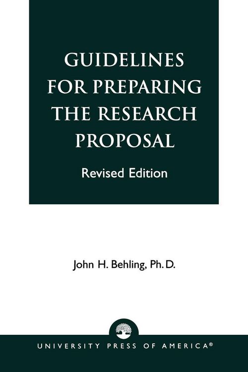 Produktbild: Guidelines for Preparing the Research Proposal