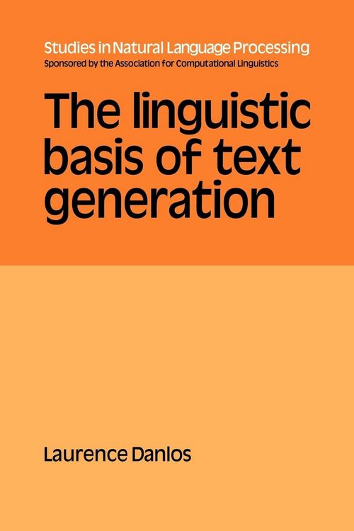 Produktbild: Linguistic Basis Of Text Gener