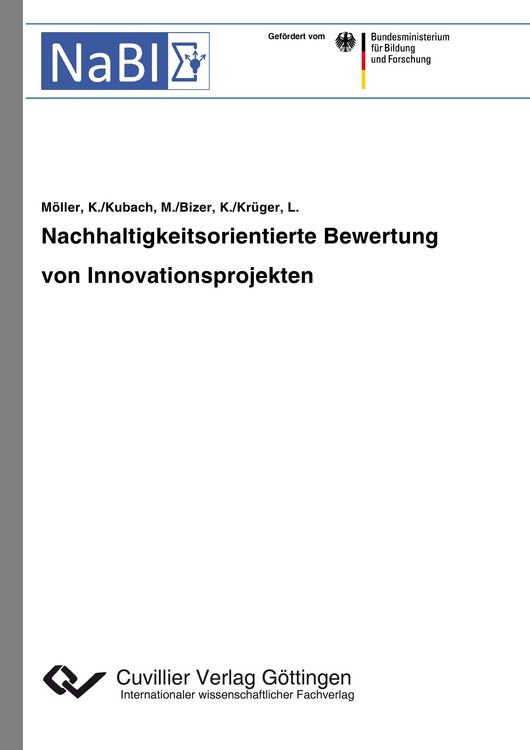 Produktbild: Nachhaltigkeitsorientierte Bewertung von Innovationsprojekten