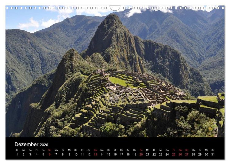 Produktbild: Machu Picchu - Exklusiv (Wandkalender 2026 DIN A3 quer), CALVENDO Monatskalender