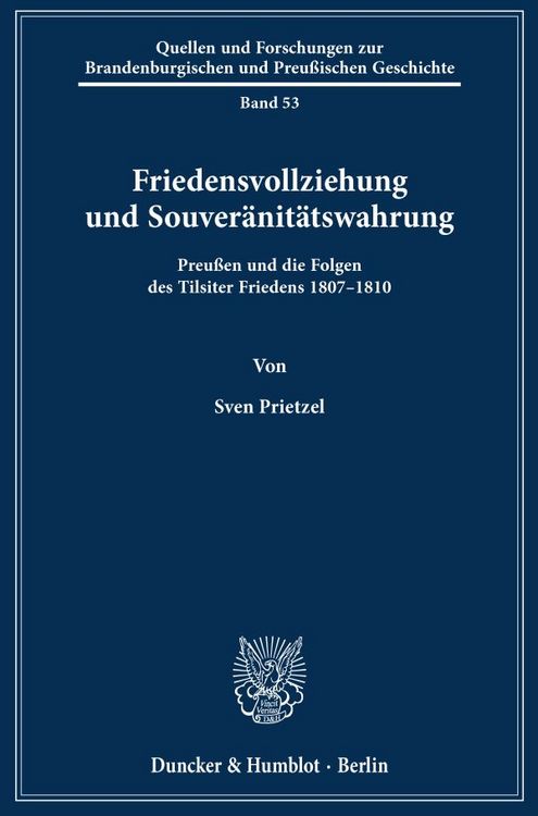 Produktbild: Friedensvollziehung und Souver&auml;nit&auml;tswahrung.
