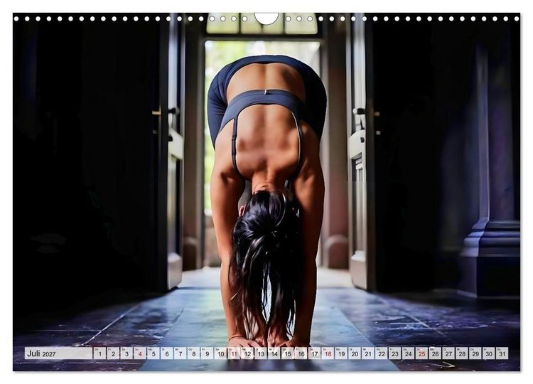 Produktbild: Dark Yoga &ndash; Heilige Stille im Schatten (Wandkalender 2027 DIN A3 quer), CALVENDO Monatskalender