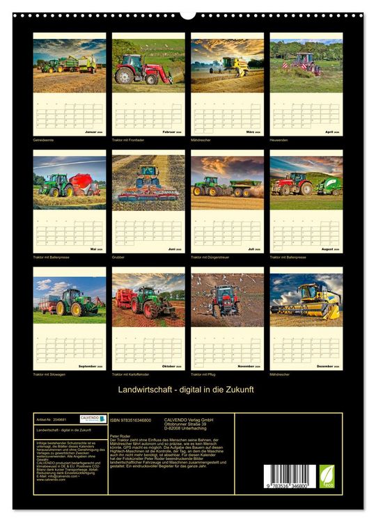 Produktbild: Landwirtschaft - digital in die Zukunft (hochwertiger Premium Wandkalender 2026 DIN A2 hoch), Kunstdruck in Hochglanz