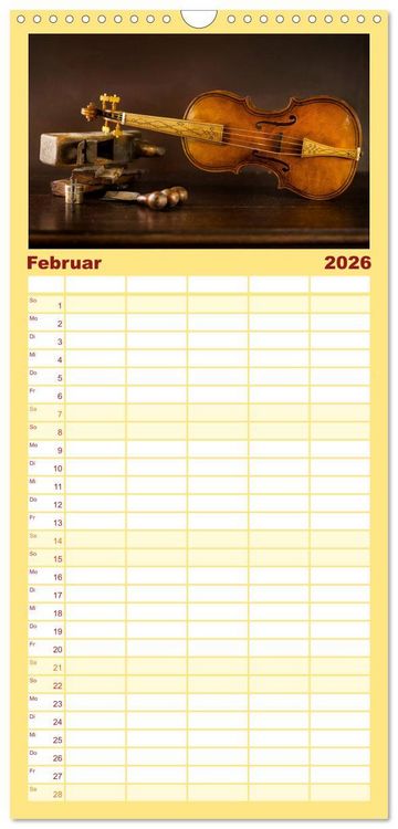 Produktbild: Familienplaner 2026 - Centralto Viola und Violino mit 5 Spalten (Wandkalender, 21 x 45 cm) CALVENDO