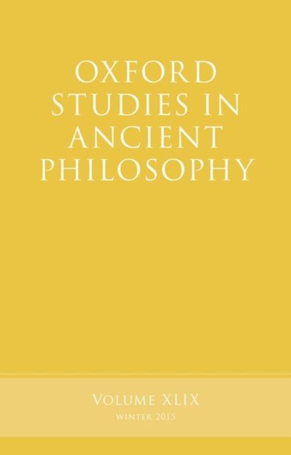 Produktbild: Oxford Studies in Ancient Philosophy, Volume 49