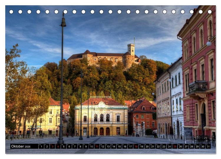 Produktbild: Europ&auml;ische St&auml;dte (Tischkalender 2026 DIN A5 quer), CALVENDO Monatskalender