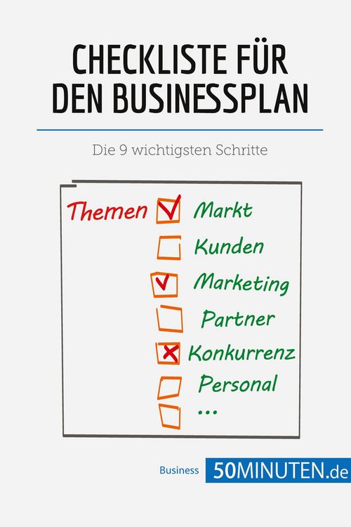 Produktbild: Checkliste f&uuml;r den Businessplan