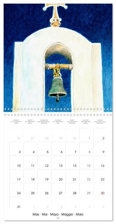 Produktbild: Greek island of Santorini (Wall Calendar 2027 12 &times; 12 Inch) CALVENDO 12 Month Wall Calendar
