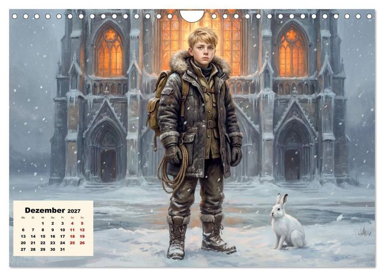 Produktbild: Kleine Entdecker auf magischen Reisen - Fantasy-Welten f&uuml;r Kinder (Wandkalender 2027 DIN A4 quer), CALVENDO Monatskalender