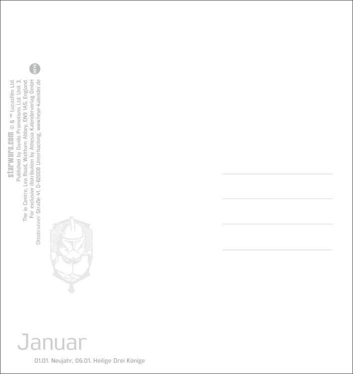 Produktbild: Star Wars Postkartenkalender 2027