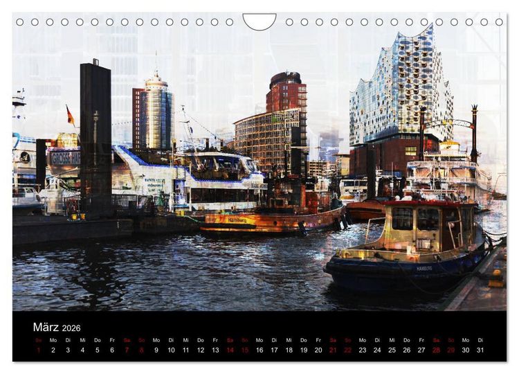 Produktbild: Elbphilharmonie-ARTig (Wandkalender 2026 DIN A4 quer), CALVENDO Monatskalender