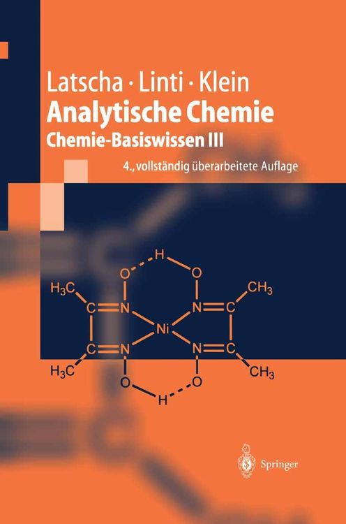 Bild vom Artikel Analytische Chemie vom Autor Hans Peter Latscha