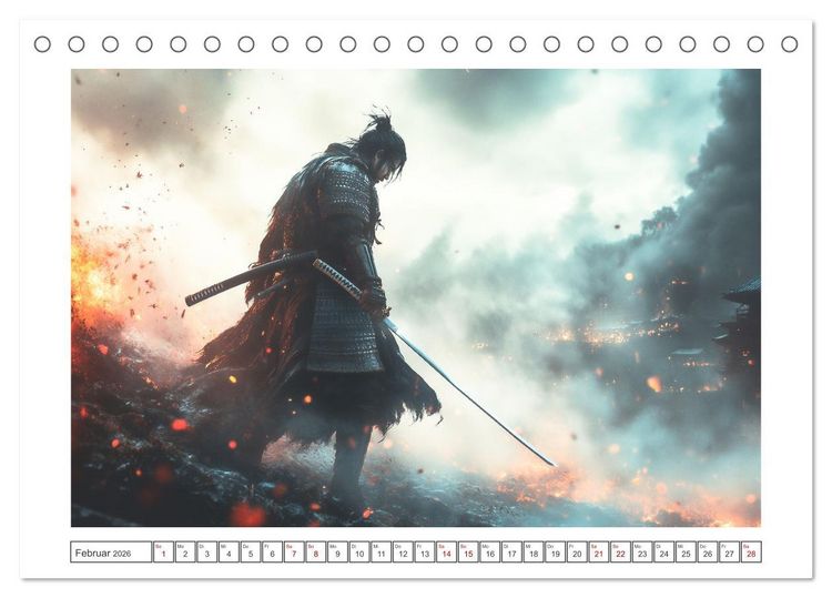 Produktbild: Mein Samurai (Tischkalender 2026 DIN A5 quer), CALVENDO Monatskalender