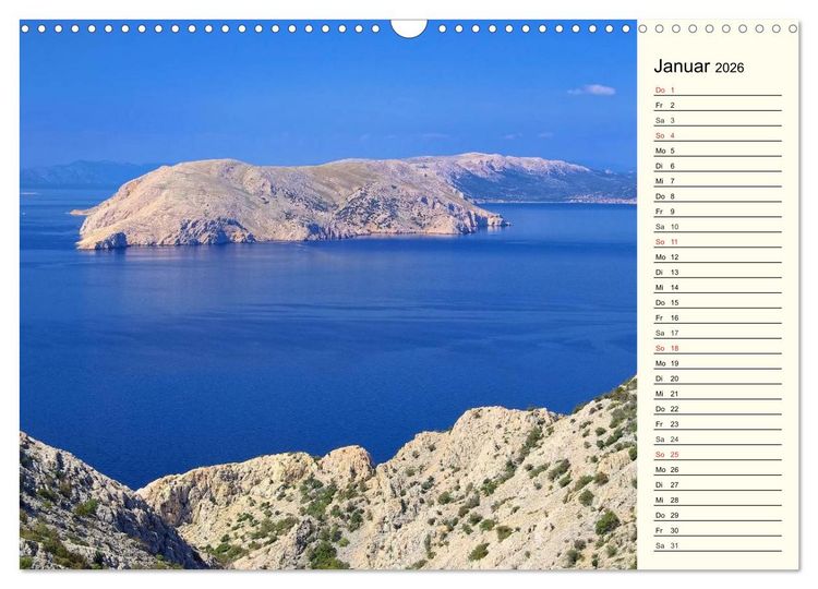 Produktbild: Kroatien (Wandkalender 2026 DIN A3 quer), CALVENDO Monatskalender