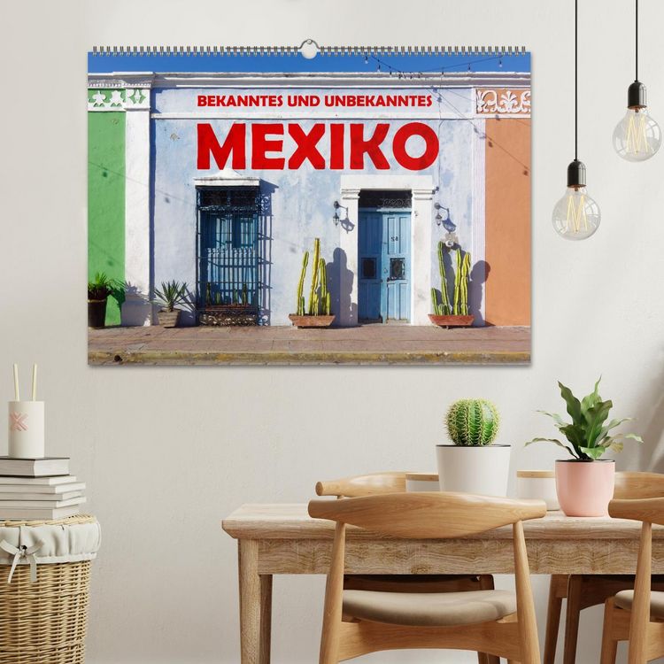 Produktbild: Bekanntes und Unbekanntes MEXIKO (Wandkalender 2026 DIN A2 quer), CALVENDO Monatskalender