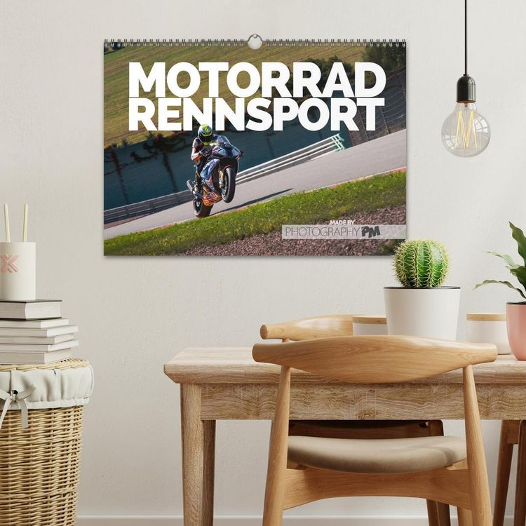 Produktbild: Motorrad Rennsport (Wandkalender 2026 DIN A3 quer), CALVENDO Monatskalender