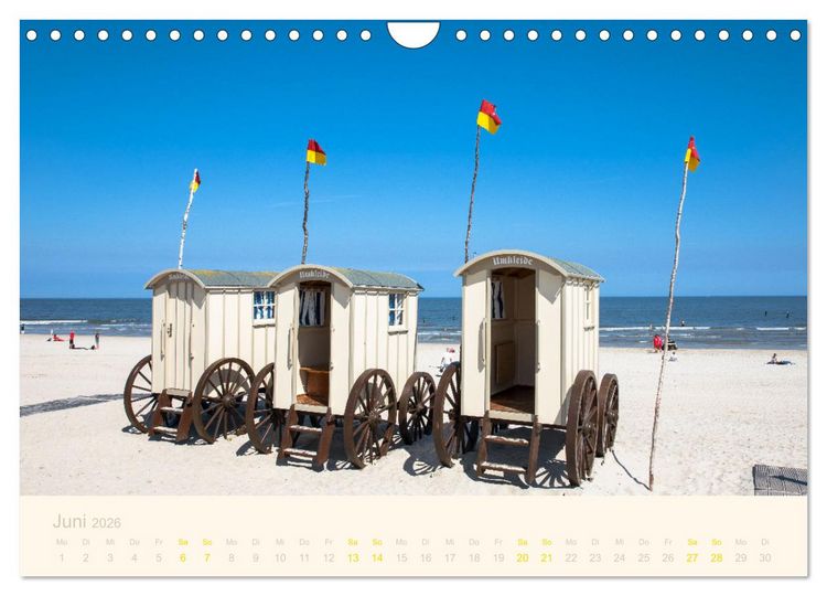 Produktbild: Traumstr&auml;nde der Nordsee (Wandkalender 2026 DIN A4 quer), CALVENDO Monatskalender