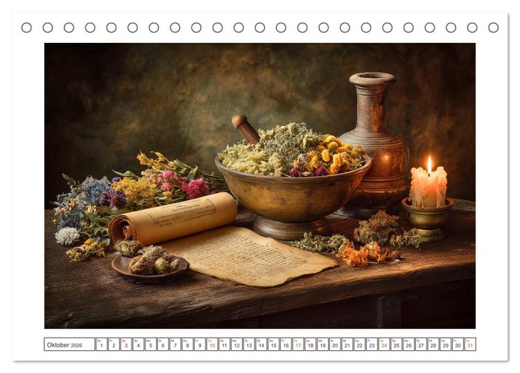 Produktbild: Bl&uuml;ten der Zeit (Tischkalender 2026 DIN A5 quer), CALVENDO Monatskalender