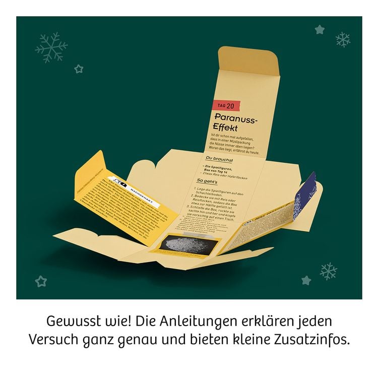 Produktbild: Adventskalender - Die sch&ouml;nsten Experimente zur Weihnachtszeit