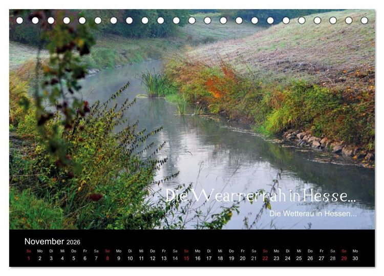 Produktbild: Die Wetterau mit Mundart-Statements (Tischkalender 2026 DIN A5 quer), CALVENDO Monatskalender