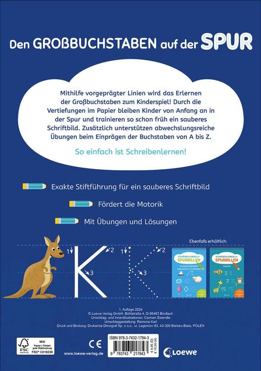 Produktbild: Schreiben lernen mit Spurrillen - Gro&szlig;buchstaben